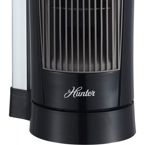  Hunter HPH15-E(Black) Vertical and Horizontal Oscillating Digital Ceramic Heater with Remote Control (Black)