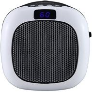 HUNTER 750W Wall Mount Space Heater-12 Hour Timer, Two Heat Settings, Digital Display, Adjustable Thermostat, White