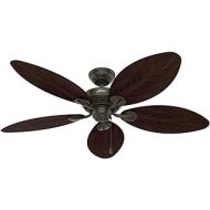 Hunter Bayview Indoor / Outdoor Ceiling Fan with Pull Chain Control, 54, Provencal Gold