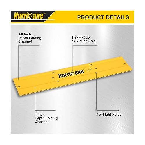  HURRICANE 18 Inch Folding Tool, Sheet Metal Bending Tool for HVAC, Bending and Forming Metal