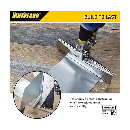  HURRICANE Sheet Metal Hand Seamer, 6 Inch Straight Jaw Sheet Bender Tools for Flattening Metal,Double Dipped Cushion Handle