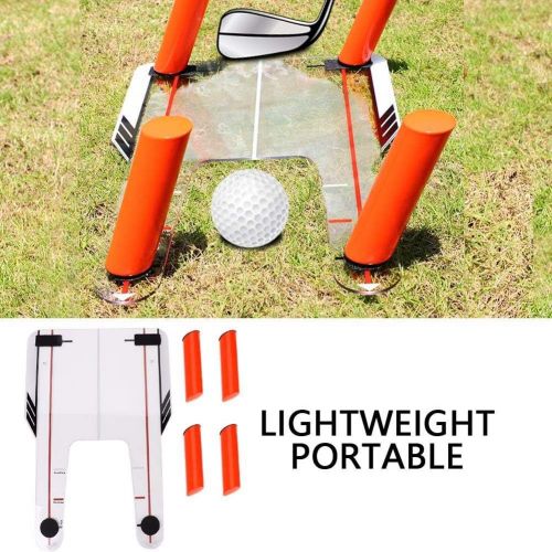  HURRISE Golf Swing Training Aid, Easy Path Top Tier Golf Pure Strike Golf Swing Training Aid Improve Ball Striking Helps Player Monitor Ball Position Swing Path and Angle of Attack for Beg