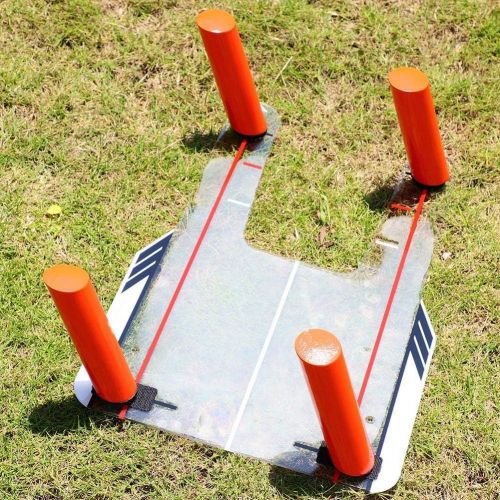  HURRISE Golf Swing Training Aid, Easy Path Top Tier Golf Pure Strike Golf Swing Training Aid Improve Ball Striking Helps Player Monitor Ball Position Swing Path and Angle of Attack for Beg