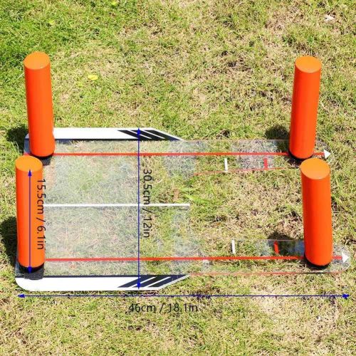  HURRISE Golf Swing Training Aid, Easy Path Top Tier Golf Pure Strike Golf Swing Training Aid Improve Ball Striking Helps Player Monitor Ball Position Swing Path and Angle of Attack for Beg