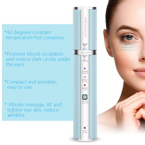  HURRISE Eye Massage Device - with 42 ℃ Hot Massage, Sonic Vibration for Dark Circles, Wrinkles, with...