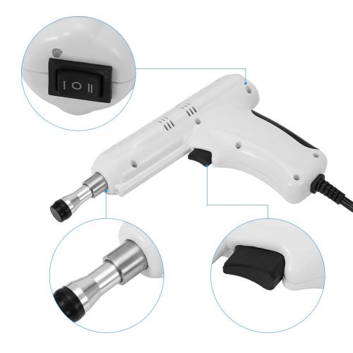  HURRISE Massage Gun,2 Types Chiropractic Tool Electric Spine Adjuster Adjusting Massager with Four Massage Heads(US)