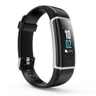 HUTbIT Fitness Armband, Fitness Tracker Wasserdicht IP68 mit 14 Trainingsmodi LCD-Farbbildschirm Helligkeit Einstellbar mit Pulsmesser Schrittzahler