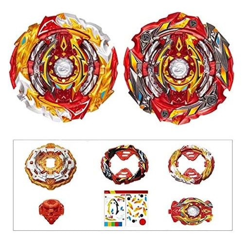  [아마존베스트]HUXICUI 4 Pieces BEY Burst Blade Battle Latest Set, Burst Battling Tops, Kids Boys Birthday Christmas Party Gift Idea