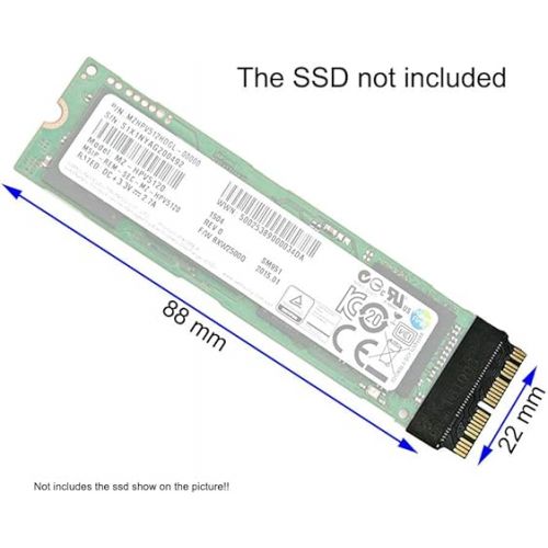  HUYUN M.2 NVME SSD Convert Adapter for MacBook Air Pro Retina Mid 2013 2014 2015 2016 2017 NVME & AHCI SSD Upgraded Fit for A1465 A1466 A1398 A1502 (1X M.2 NVME SSD Convert Adapter)