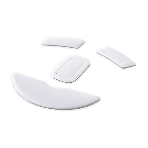  HUYUN 2 Sets White Rounded Curved Edges Mouse Feet Pads Skates Compatible for Razer Mamba Wireless Gaming Mouse