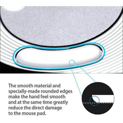  HUYUN 2 Sets White Rounded Curved Edges Mouse Feet Pads Skates Compatible for Razer Mamba Wireless Gaming Mouse