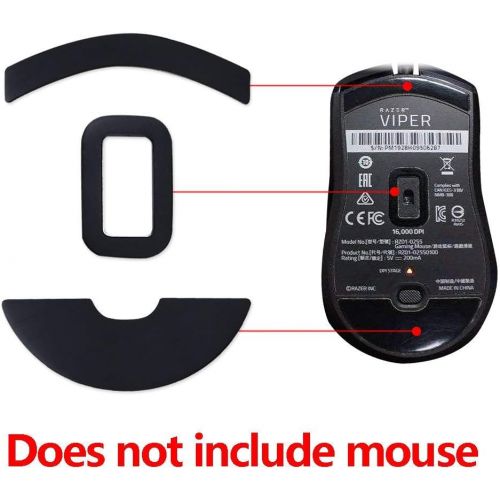  HUYUN 2Sets Mouse Feet Pads Skates Compatible for Razer Viper Gaming Mouse (for Razer Viper Wired)