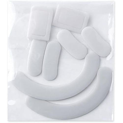  HUYUN 2 Sets White Rounded Curved Edges Mouse Feet Pads Skates Compatible for Razer Deathadder V2 PRo Gaming Mouse