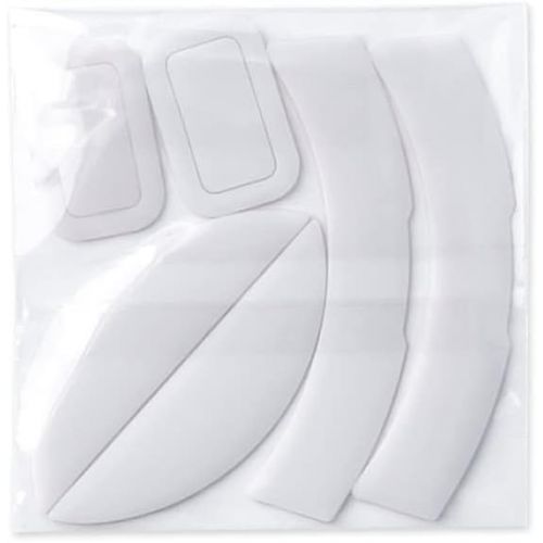  HUYUN 2 Sets White Rounded Curved Edges Mouse Feet Pads Skates Compatible for Razer Deathadder Elite Gaming Mouse