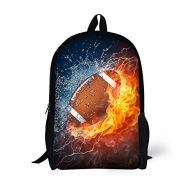 HW Childrens Travel Package Age6-16 Polyester 17 Inch Combustion pattern School bag (Football)