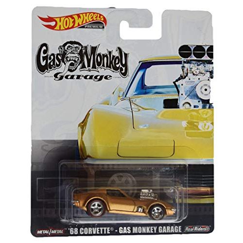  Hot Wheels Premium [Gold] 68 Corvette Gas Monkey Garage