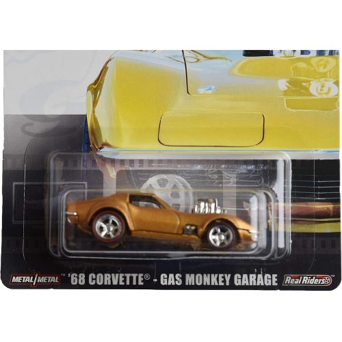  Hot Wheels Premium [Gold] 68 Corvette Gas Monkey Garage