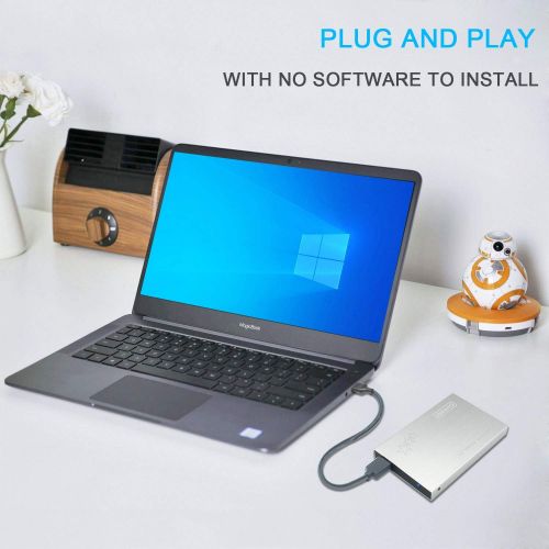  750GB External Hard Drive Portable - HWAYO 2.5 Ultra Slim HDD Storage USB 3.0 for PC, Laptop, Mac, Chromebook, Xbox One