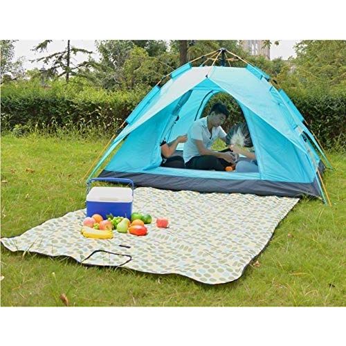  HWL Professionelles Backpacking 3-Personen-Zelt fuer Camping 3 Season Wasserdichte leichte Zwei Tueren Doppelschicht mit Aluminium-Stangen fuer Wandern Strand Outdoor Familien Abenteu