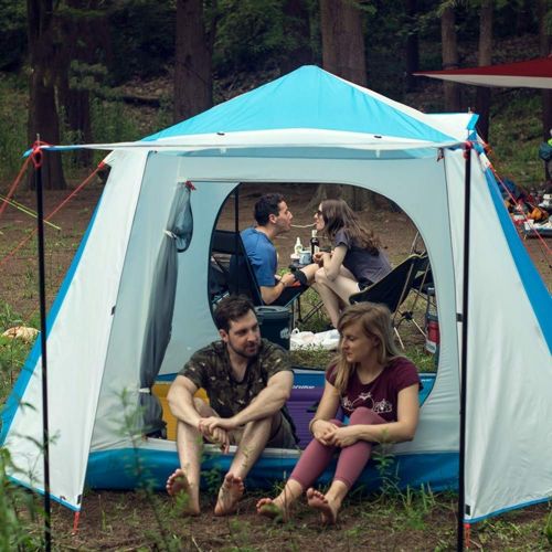  HWL 5-6 Personen Camping Zelt Wasserdichte Backpacking Zelte fuer Outdoor-Sportarten