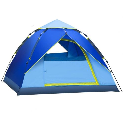  HWL Strandzelt Plus Strandschirm Sun Shelter Cabana UPF 50+ Sonnenschutz Tragbare Camping Wandern Baldachin Einfache Einrichtung Leichtes Gewicht Winddicht Stabile 3 oder 4 Persone