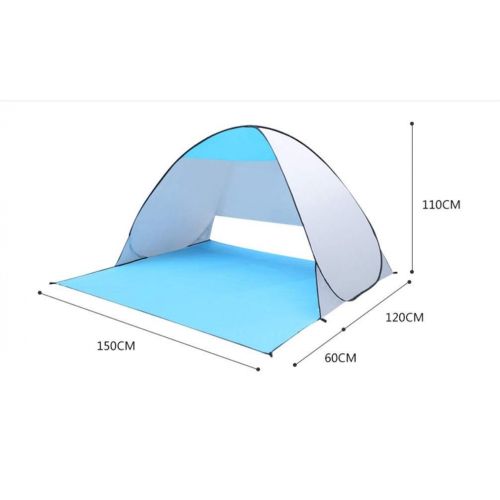  HWL UPF 50+ Easy Pop Up 3-4 Personen Strandzelt Sofort Sun Shelter Zelt Sonnenschutz Babyhimmel