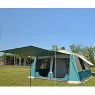 HWLY Super Large Tent for 9 People - 14x 4x3 Camping Tent, Three Rooms and One Hall Tunnel Tent