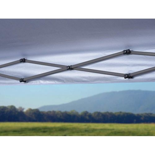  HWLY 10 X 10 Feet Instant Canopy, Straight Leg Tent, 100 Square Feet Shadow for 8-12 People, Black Color