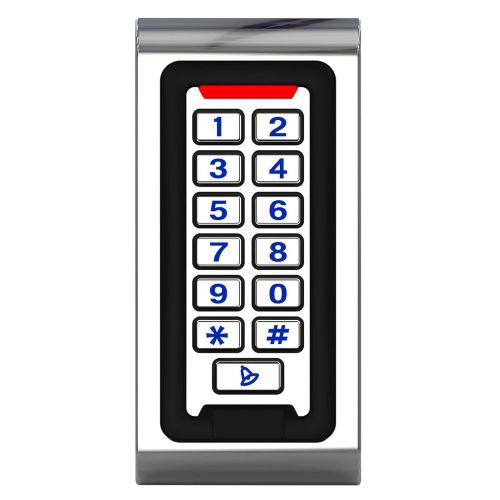  HWMATE Waterproof Zinc Alloy Metal Case RFID 125khz Access Control Keypad Work Stand-Alone for Security System