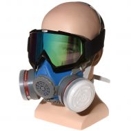 HXMY Anti-Dust Industrial Spray Paint Polishing Respirator Reusable Face Mask Goggles Set