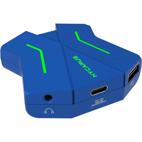  [아마존베스트][Support 3.5mm Headset] HYCARUS Keyboard and Mouse Adapter for Nintendo Switch/Xbox One/ PS4/ PS3, PS4 Keyboard Adapter & Xbox Keyboard Adapter. Perfect for Games Like FPS, TPS, RT