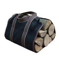 HYDT Premium Firewood Log Carrier & Tote Bag Extra Large Durable Woodpile Rack for Fireplaces Wood Stoves, Easy to Clean