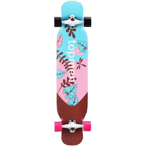  HYE-SPORT Skateboard Pro Kompletter Double Kick Trick Skateboard 42,1 Zoll X 9,7 Zoll Breites Deck fuer Anfanger und Profis 9-Lagen Maple Board mit Werkzeug