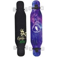 HYE-SPORT Super 47,2 Zoll Ahorn-Longboard-Skateboard Kompletter Carving-Cruiser komplett montiert Max Load 460 Pfund