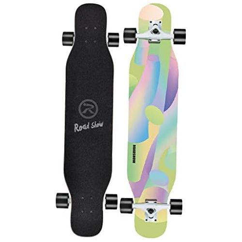  HYE-SPORT Super 47,2 Zoll Longboard Komplettes Skateboard fuer Kinder Erwachsene Anfanger mit ABCE-9-Lager fuer Cruising Commuting Carving-Freestyle-Freeride mit T-Tool