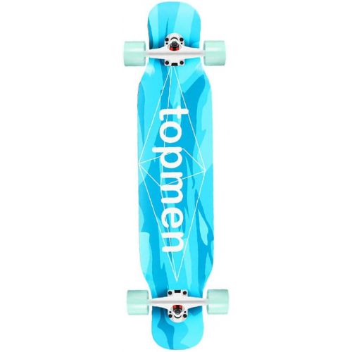  HYE-SPORT Skateboard Pro 42.1inches Longboards Skateboard Komplettes Double Kick Trick Skateboard - 9-lagiges Maple Board fuer Jugendliche, Anfanger, Madchen, Jungen, Kinder, Erwach