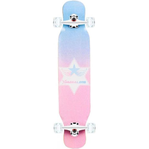  HYE-SPORT Skateboard Pro 42,1 Zoll X 9,7 Zoll Wide Deck Longboards Skateboard Kompletter Double Kick Trick Skateboard fuer Anfanger und Profis (Flash Wheel)