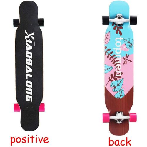  HYE-SPORT Skateboard Pro 42,1 Zoll Wide Deck Doppel Kick-Deck Concave Skateboards fuer Anfanger und Profis (Multiple Styles)