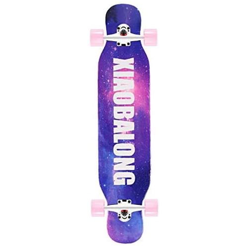  HYE-SPORT Skateboard Pro 42,1 Zoll Wide Deck Double Kick Deck Concave Skateboards fuer Anfanger und Profis