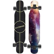 HYE-SPORT Super Drop-Through 47,2 Zoll Longboard Skateboard Komplett fuer Anfanger Adult Girl Boy Tanzen Longboard Cruiser Max Load 460 Pfund