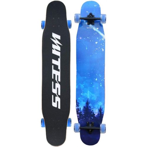  HYE-SPORT Skateboards 47 Zoll X 9,8 Zoll Wide Deck Tanzen Longboards 8-Fach Hartholz Ahorn und Glatte PU-Rollen fuer Jugendliche, Anfanger, Madchen, Jungen, Kinder, Erwachsene