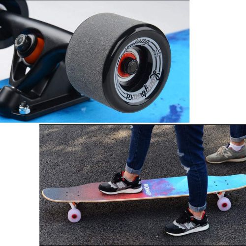  HYE-SPORT 46-Zoll-Longboards Skateboard Professionelles Dance Board fuer Erwachsene/Anfanger 8-lagiger Ahorn mit glatten PU-Rollen Max. Belastung 440 Pfund