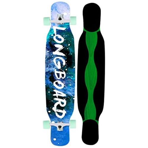  HYE-SPORT Longboards Skateboard 46-Zoll-Tricks Skateboard Professionelles Tanzen Longboards 8-Schicht-Ahorn und weiche Rader fuer Erwachsene Kinder Anfanger Madchen Jungen