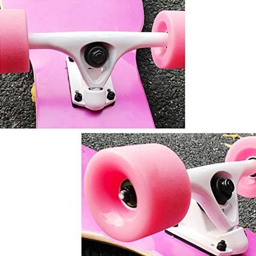  HYE-SPORT Longboards Skateboard 46-Zoll-Tricks Skateboard Professionelles Tanzen Longboards 8-Schicht-Ahorn und weiche Rader fuer Erwachsene Kinder Anfanger Madchen Jungen