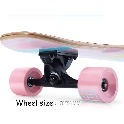  HYE-SPORT Longboards Skateboard 42 Zoll X 9,4 Zoll Wide Deck Komplette Drop Down-Plattform durch 9-Schicht-Ahorn fuer Jugendliche, Anfanger, Madchen, Jungen, Kinder, Erwachsene