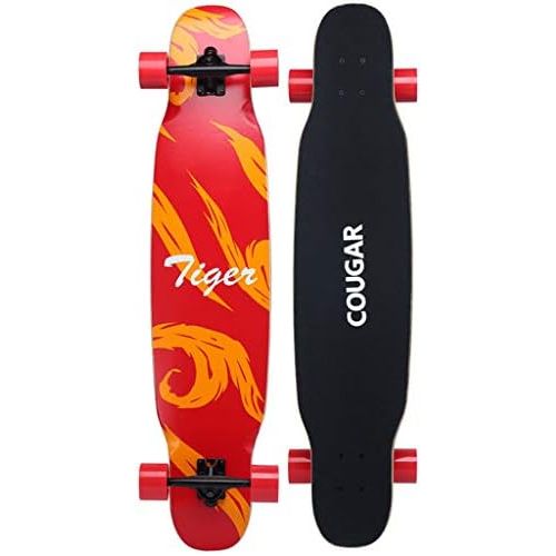  HYE-SPORT Skateboard 42 Zoll X 9,4 Zoll Breites Deck Komplette Dropdown-Ablage durch Deck 9-Layer-Maple-Dancing-Longboard Max. Last 220 Pfund fuer Anfanger