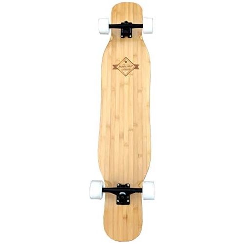  HYE-SPORT Bambus Skateboard 46 Zoll Professionelles Tanzen Longboard Cruise Dauerhaft fuer Anfanger, Madchen, Jungen, Kinder, Erwachsene Tricks Skate Board