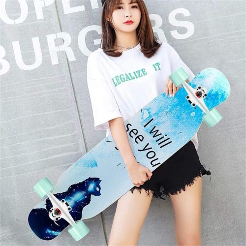  HYE-SPORT YEENUO Longboards Skateboard Cruiser 8 Ply Maple Complete Longboards Skateboard Dancing,Cruising,Curving,Freeride Slide,Freestyle and Downhill Freestyle Cruiser for Teens or Adults