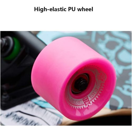  HYE-SPORT Skateboard Longboards Skateboard 46 Inches X 9.2 Inches Freestyle Longboard Skateboard Dancing Skateboard Outdoor Sports Cruiser for Kids Boys Youths Beginner