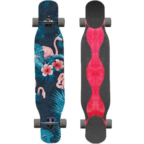  HYE-SPORT Skateboard Longboards Skateboard 46 Inches X 9.2 Inches Freestyle Longboard Skateboard Dancing Skateboard Outdoor Sports Cruiser for Kids Boys Youths Beginner